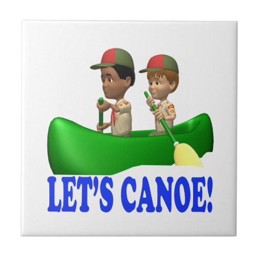 Lets Canoe Tegeltje (Voorkant)