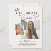 Let's Celebrate' Before & Now Verjaardag voor volw Kaart (Voorkant)