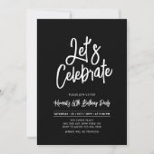 Let's Celebrate | Chique Script 60e verjaardag Par Kaart (Voorkant)