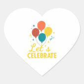 Let's Celebrate - Fun Balloon Sticker (Voorkant)