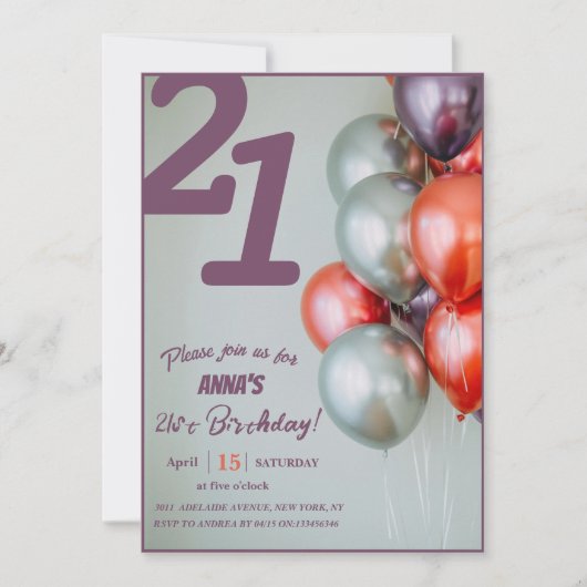 "Let's Celebrate! : gepersonaliseerde feestuitnodi Kaart (Voorkant)