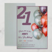 "Let's Celebrate! : gepersonaliseerde feestuitnodi Kaart (Voorkant / Achterkant)