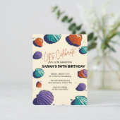 Let's Celebrate Invitation Sjabloon, bewerkbare Su Kaart (Staand voorkant)