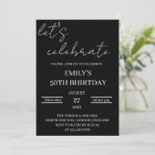 Let's Celebrate Invitation Sjabloon, bewerkbare Su Kaart (Staand voorkant)