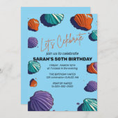 Let's Celebrate Invitation Sjabloon, bewerkbare Su Save The Date (Voorkant / Achterkant)