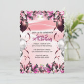 Let's Celebrate Invitation Template, Editable Surp Kaart (Staand voorkant)