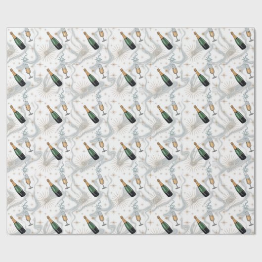 Let's Celebrate New Years  Cadeaupapier (Vlak)