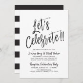 Let's Celebrate | Post Weddenschap Kaart (Voorkant / Achterkant)