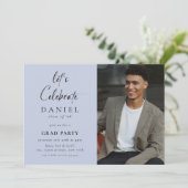 Let's Celebrate! Script Photo Afstudeerder Party B Kaart (Staand voorkant)