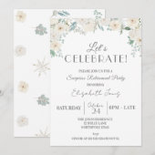 Let's Celebrate! Surprise Pensioen Partij Kaart (Voorkant / Achterkant)