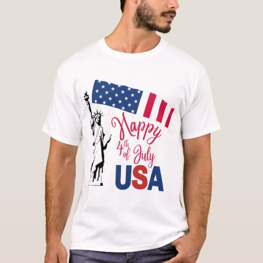 Let's celebrate the 4th of July T-shirt (Voorkant)
