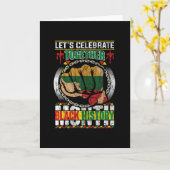 Lets Celebrate Together Black History Months Kaart (Gele Bloem)