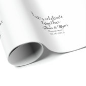 Let's celebrate together engagement party namdate  cadeaupapier (Rol Hoek)