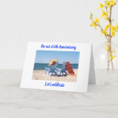 LET'S CELEBRATE "US" - 25e BRUILOFT JUBILEUM Kaart (Gele Bloem)