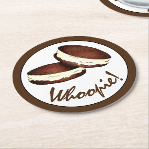 Let's Celebrate! Whoopie Pies Birthday Party Ronde Kartonnen Onderzetter