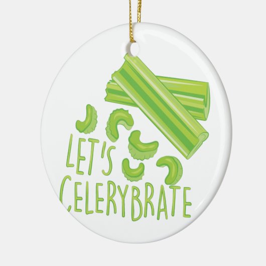 Lets Celerybrate Keramisch Ornament (Links)