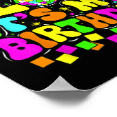 Lets Crazy is mijn verjaardagsfeestje gloeiende ja Poster (Hoek)