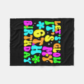 Lets Crazy It's My 6th Birthday Glowing 6 Year Old Fleece Deken (Voorkant (Horizontaal))