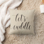 Lets Cuddle Calligraphy Kussen (Deken)