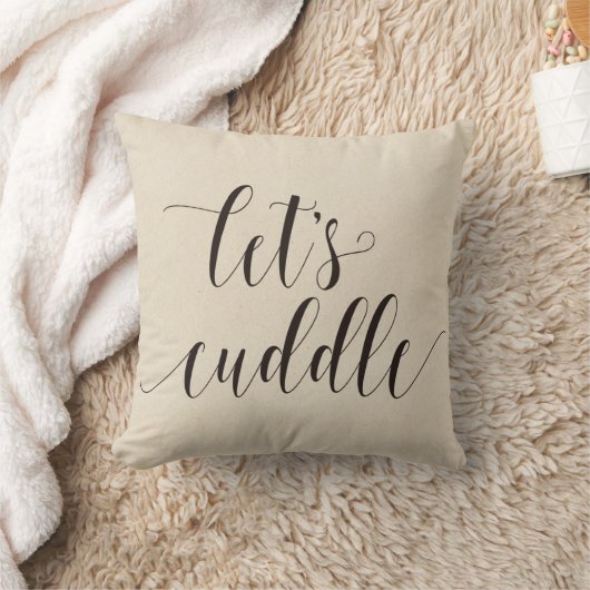 Lets Cuddle Calligraphy Kussen (Deken)