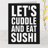 LE'TS CUDDLE & EAST SUSHI BIG BIRTHDAY CARDS KAART (Gele Bloem)