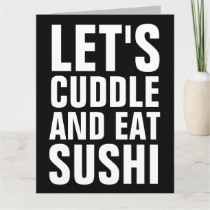 LE'TS CUDDLE & EAST SUSHI BIG BIRTHDAY CARDS KAART