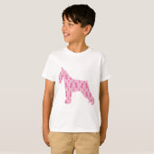Lets Cure Cancer Ribbon Schnauzer T-shirt (Voorkant volledig)