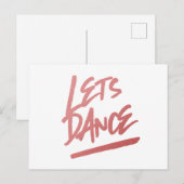 Lets Dance 1984 Aardines Aerobics Dancers Briefkaart (Voorkant / Achterkant)