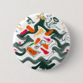 let's dance ronde button 5,7 cm (Voorkant)