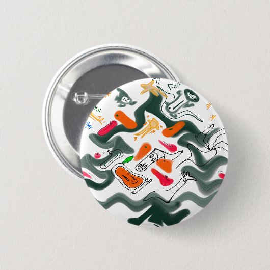 let's dance ronde button 5,7 cm (Voorkant /achterkant)
