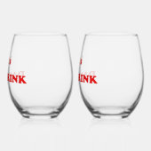 Let's Day Drink - Grappig Drink citaat Wijnglas Zonder Voet (Links)