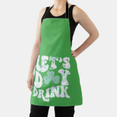 Let's Day Drink St Patrick Paddy Lucky Charm Schort (Insitu)