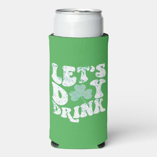 Let's Day Drink St Patrick Paddy Lucky Charm Seltzer Blikjeskoeler (Seltzer Voorkant)