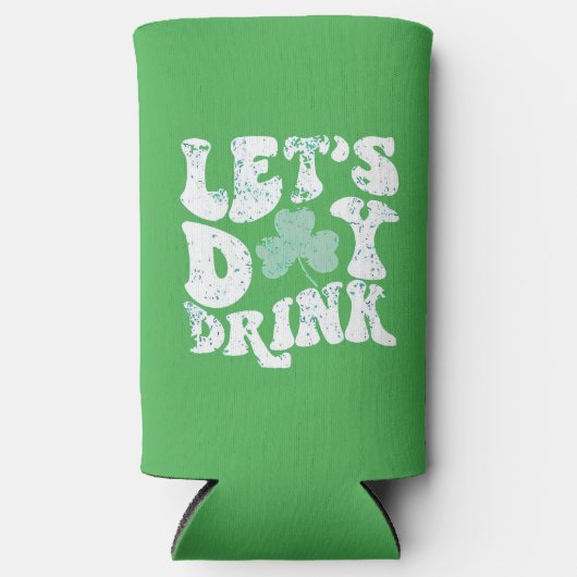 Let's Day Drink St Patrick Paddy Lucky Charm Seltzer Blikjeskoeler (Voorkant)