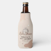 Lets Disco 30th Birthday Groovy 70s Party Custom Flesjeskoeler (Fles Voorkant)