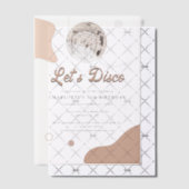 Lets Disco Retro 30e verjaardagsfeestje Vellum Uitnodigingen (Offset (Uitnodiging))