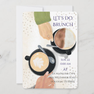 Let's Do Brunch Latte 2 Uitnodiging