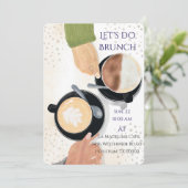 Let's Do Brunch Latte 2 Uitnodiging (Staand voorkant)