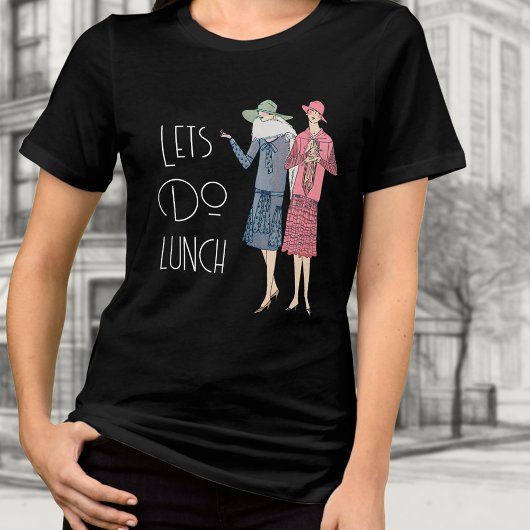 Lets Do Lunch  DAMES Tri-Blend Shirt