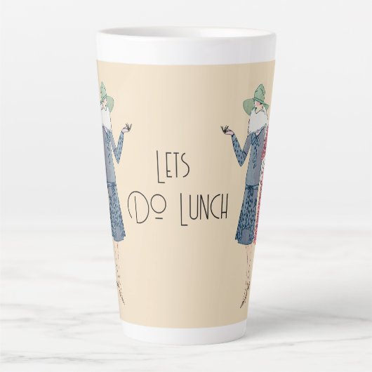 Lets Do Lunch Latte Mok (Voorkant)