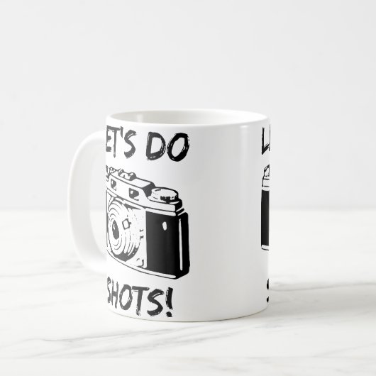 Let'S Do Shots Funny Photography Koffiemok (Voorkant links)