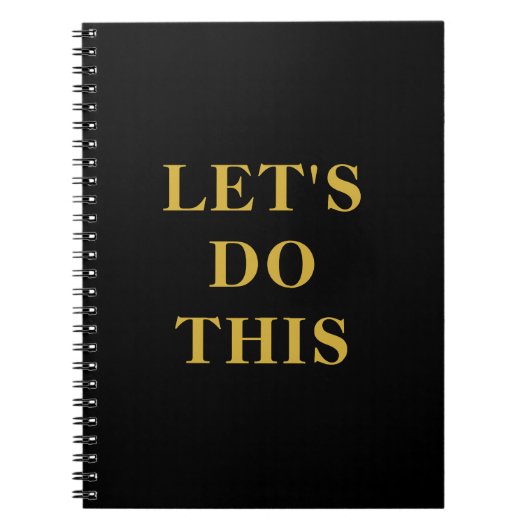 Let's Do This - 6,5 inch x 8,75 inch Classic Notit Notitieboek (Voorkant)