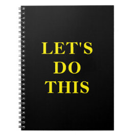 Let's Do This - 6.5" x 8.75" Classic Notebook Notitieboek