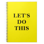 Let's Do This - 6.5" x 8.75" Classic Notebook Notitieboek (Voorkant)