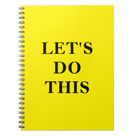 Let's Do This - 6.5" x 8.75" Classic Notebook Notitieboek