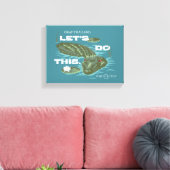 Let's Do This Alligator beroemd gemaakt door The W Canvas Afdruk (Insitu (Woonkamer))