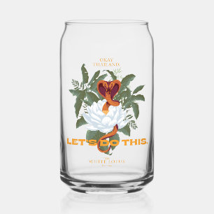 "Let's Do This" Cobra - De Witte Lotus Blikvorm Glas