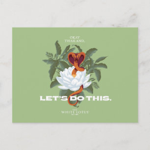 "Let's Do This" Cobra - De Witte Lotus Briefkaart