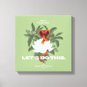 "Let's Do This" Cobra - De Witte Lotus Canvas Afdruk (Voorkant)