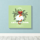 "Let's Do This" Cobra - De Witte Lotus Canvas Afdruk (Insitu (Houten vloer))